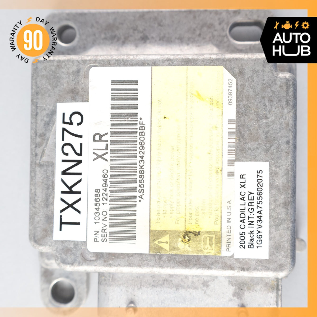 2005 Cadillac XLR Safety Air Restraint Bag Control Module 10345688 OEM - photo 7