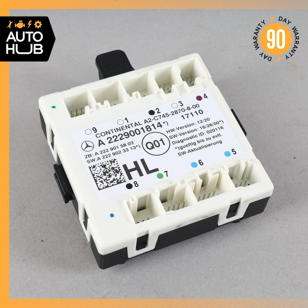 16-19 Mercedes W205 C350e C300 Rear Left Driver Side Door Control Module OEM - photo 1