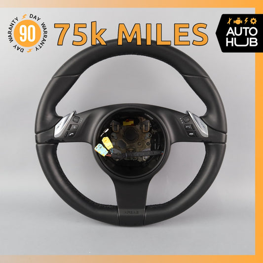 11-16 Porsche Panamera 970 / Cayenne Steering Wheel w/ Paddle Shifters Black OEM - photo 1