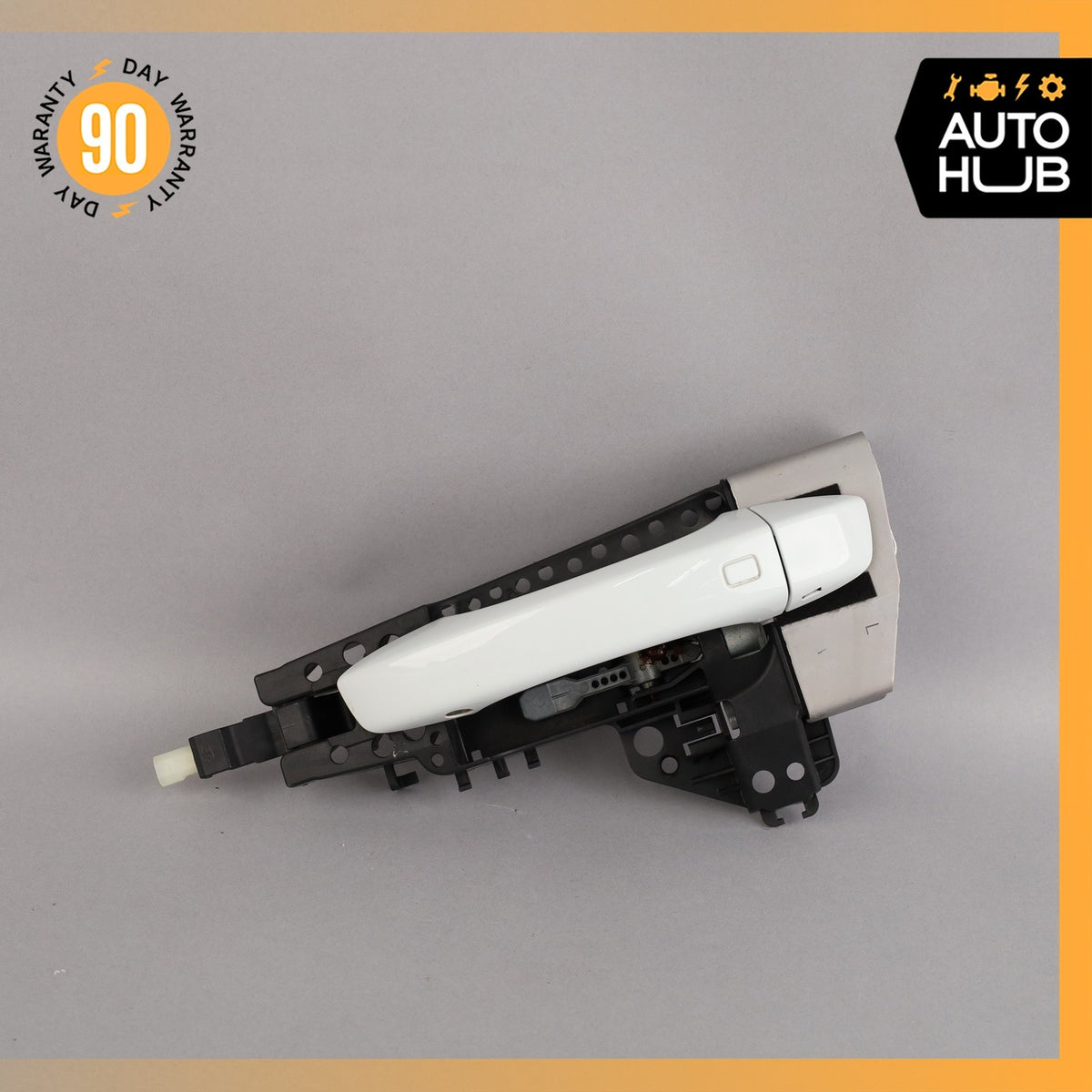 17-19 Audi 4M Q7 Front Left Driver Side Exterior Door Handle White OEM 87k - photo 2