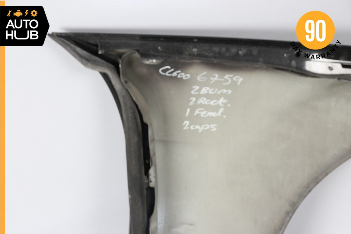 07-10 Mercedes W216 CL600 CL550 Fender Assembly Left Driver Side Black OEM - photo 9