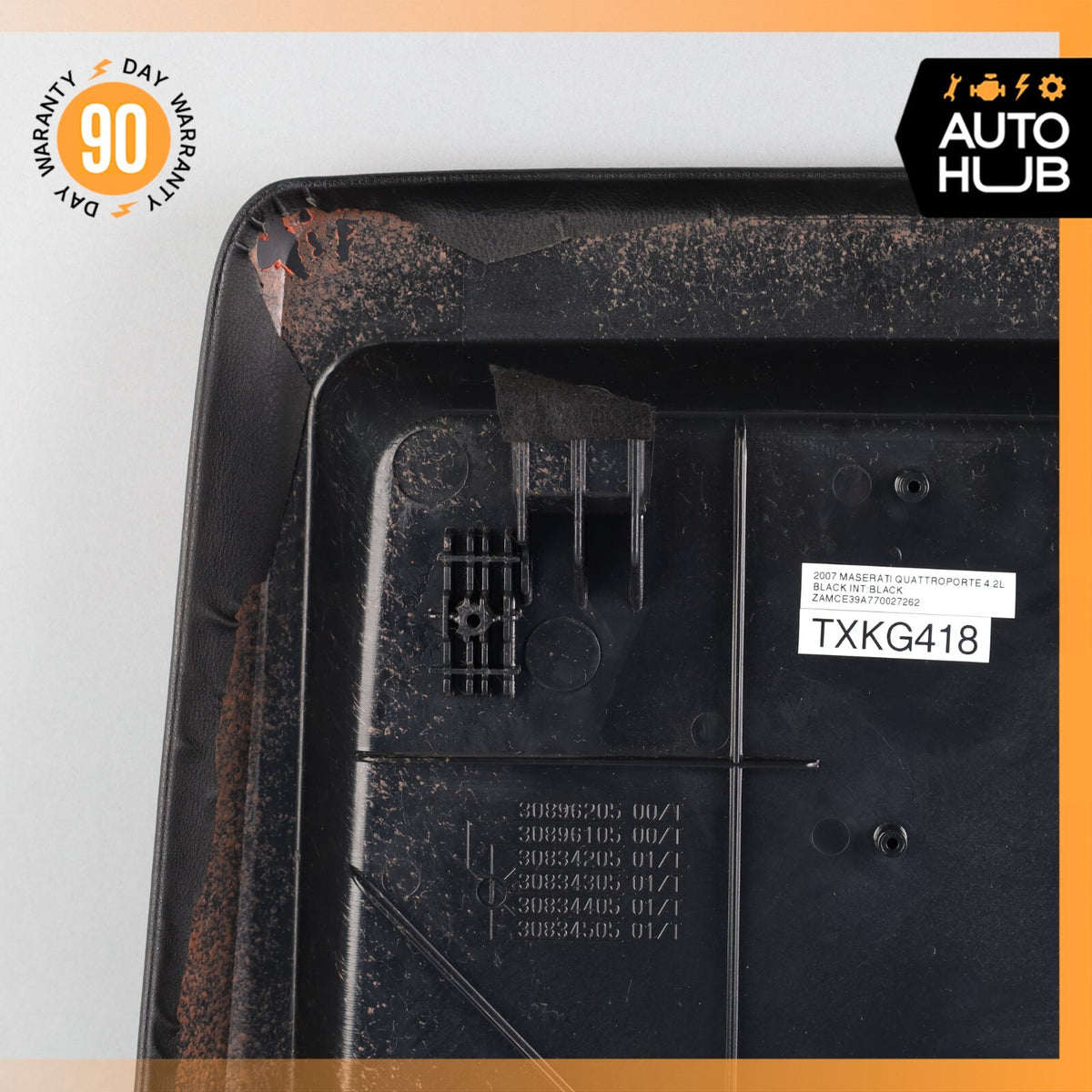 03-08 Maserati Quattroporte Back Panel Seat Cover Front Left or Right Side OEM - photo 7