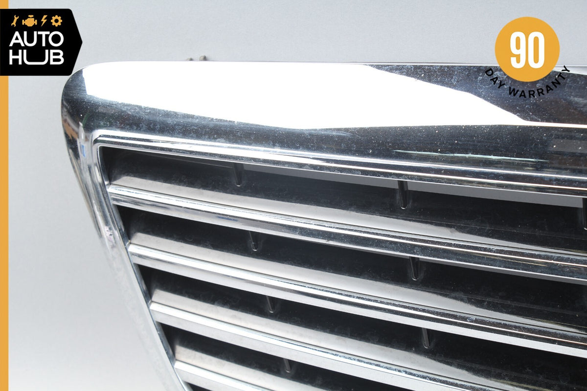 07-09 Mercedes W211 E350 E550 E320 Hood Radiator Grille Grill Chrome OEM - photo 2