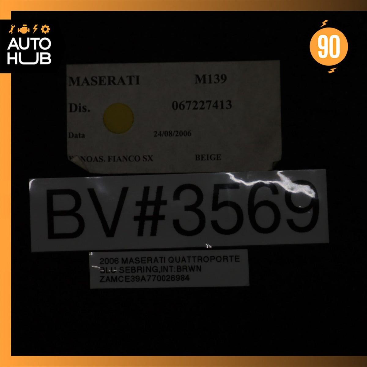 03-13 Maserati Quattroporto S GT S M139 Left Trunk Compartment Lining OEM 79k - photo 12