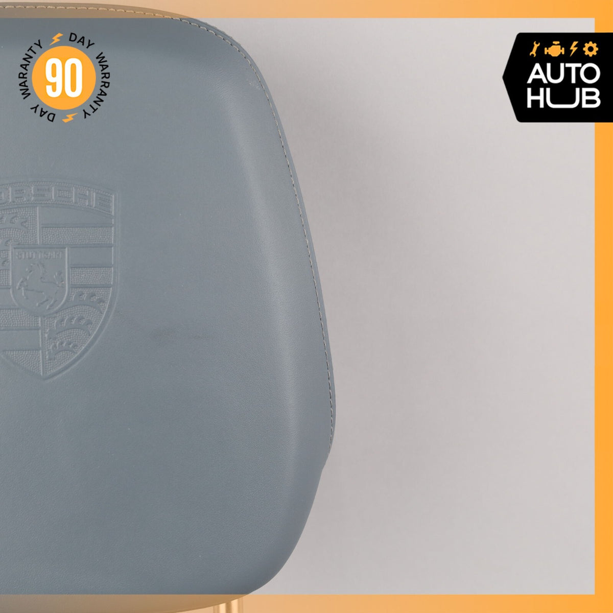 11-14 Porsche Cayenne 958 Turbo Front Left Driver Headrest Head Rest Blue OEM - photo 4