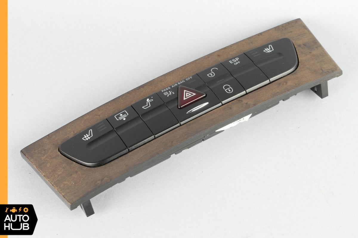 03-06 Mercedes W211 E350 E500 Hazard Control Door Lock Switch Panel 2118218758 - photo 8