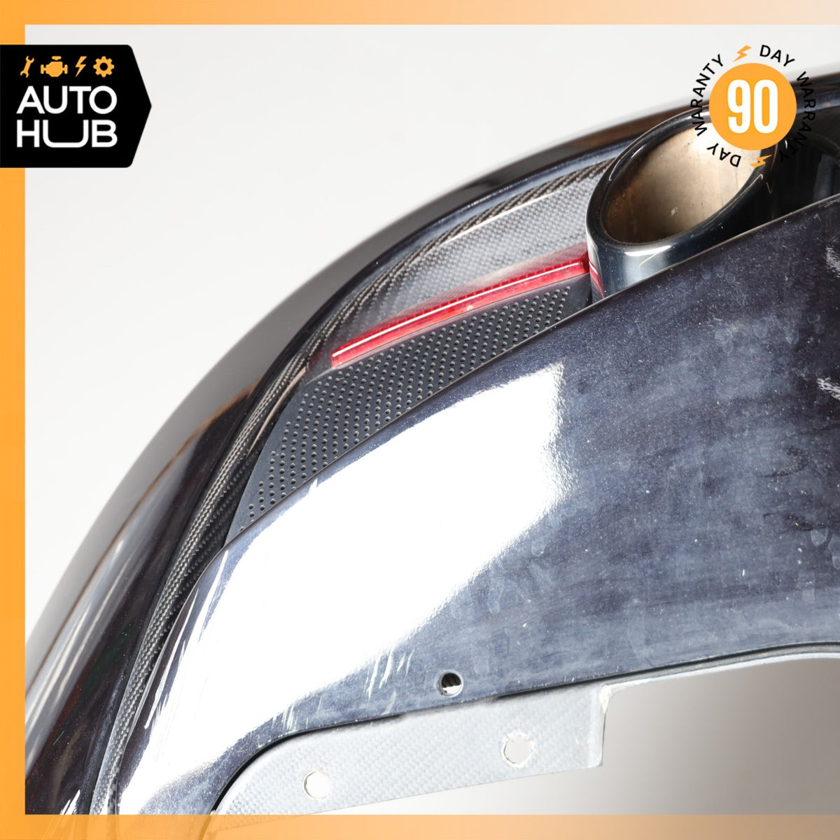 13-16 Aston Martin DB9 Rear Bumper Cover Assembly w/ Carbon Fiber Diffuser OEM - photo 10