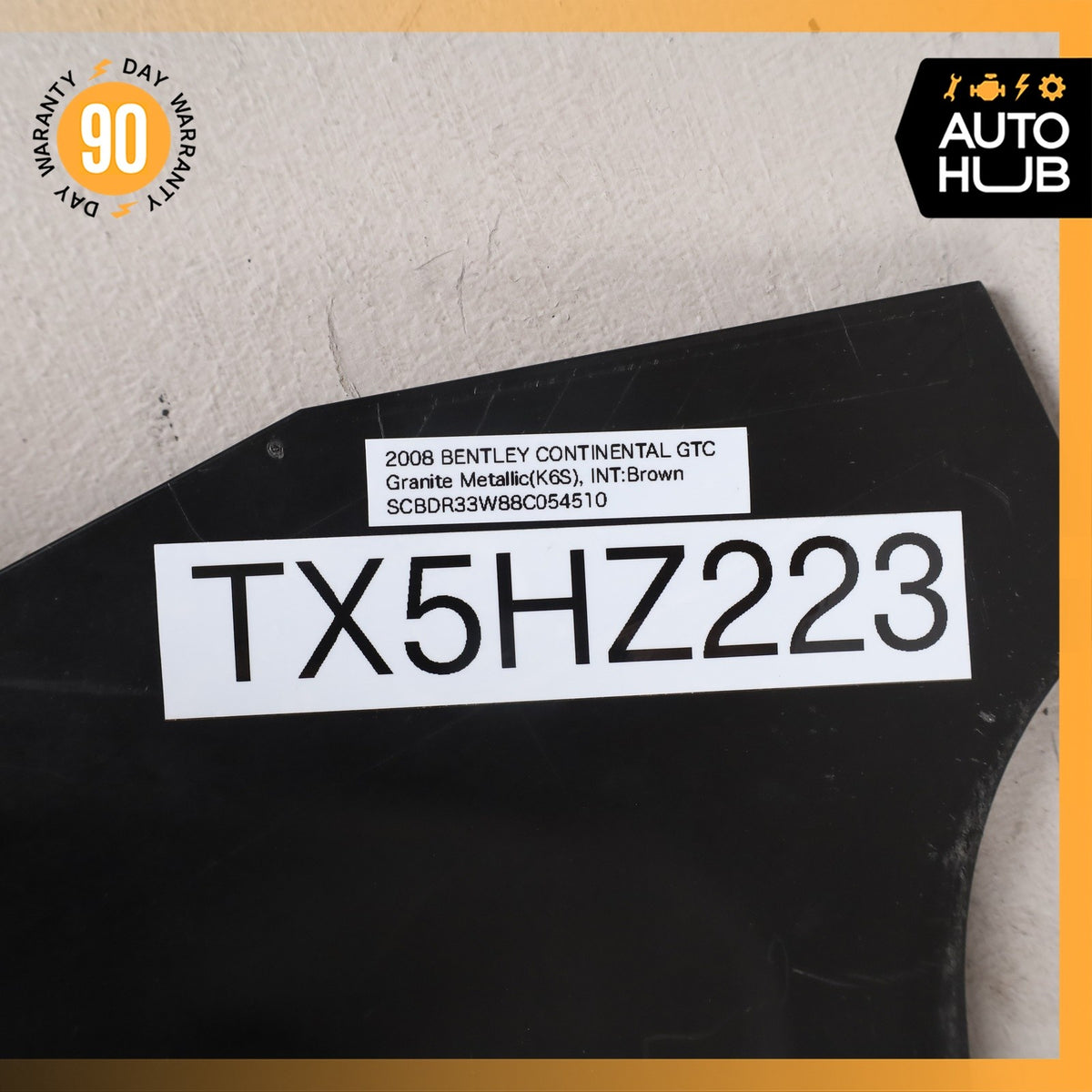 03-13 Bentley Continental GTC GT Front Windshield Cowl Panel Trim Cover OEM 43k - photo 11