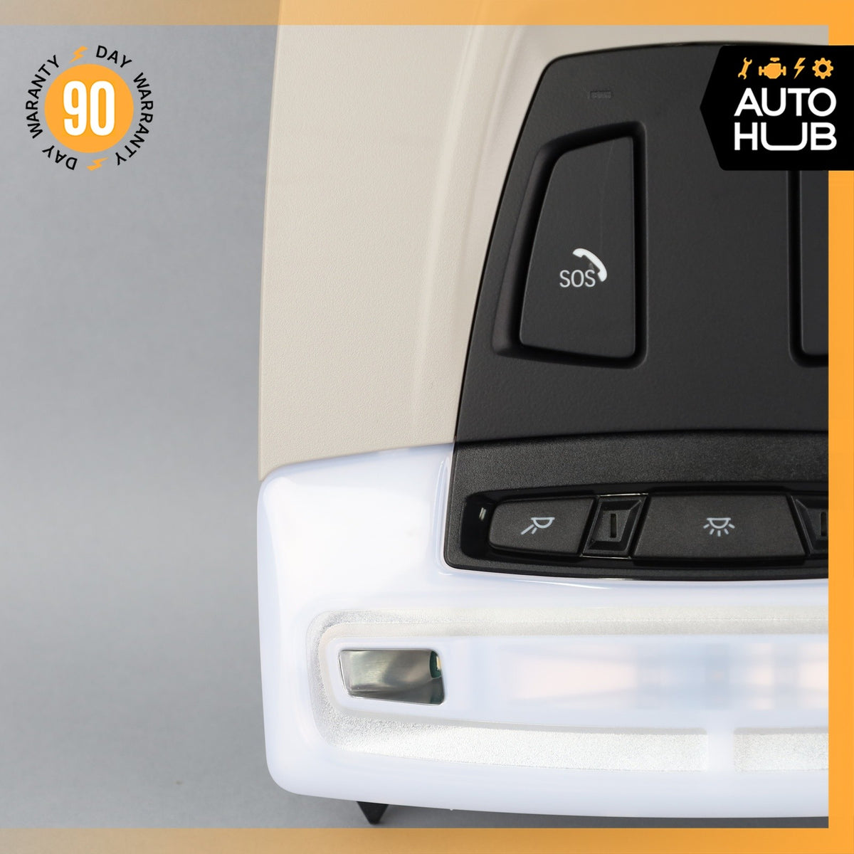 BMW i3 I01 Hybrid Front Overhead Dome Light Switch Panel Gray 61316820169 OEM - photo 7