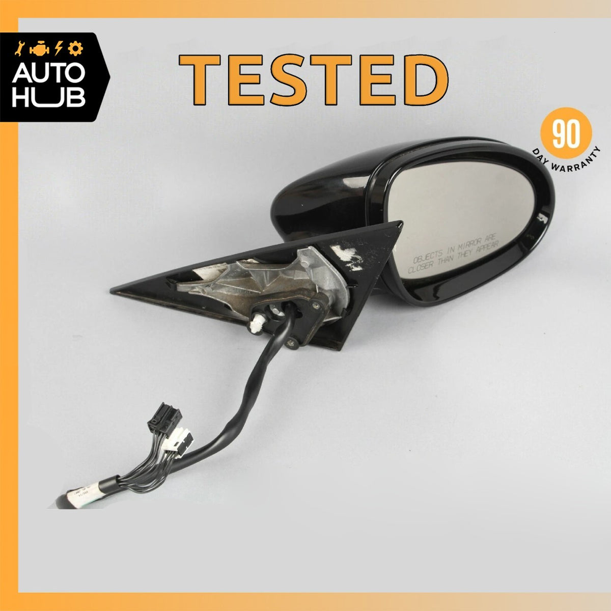 06-08 Mercedes W219 CLS550 CLS55 AMG Right Side Rear View Door Mirror Black OEM - photo 1