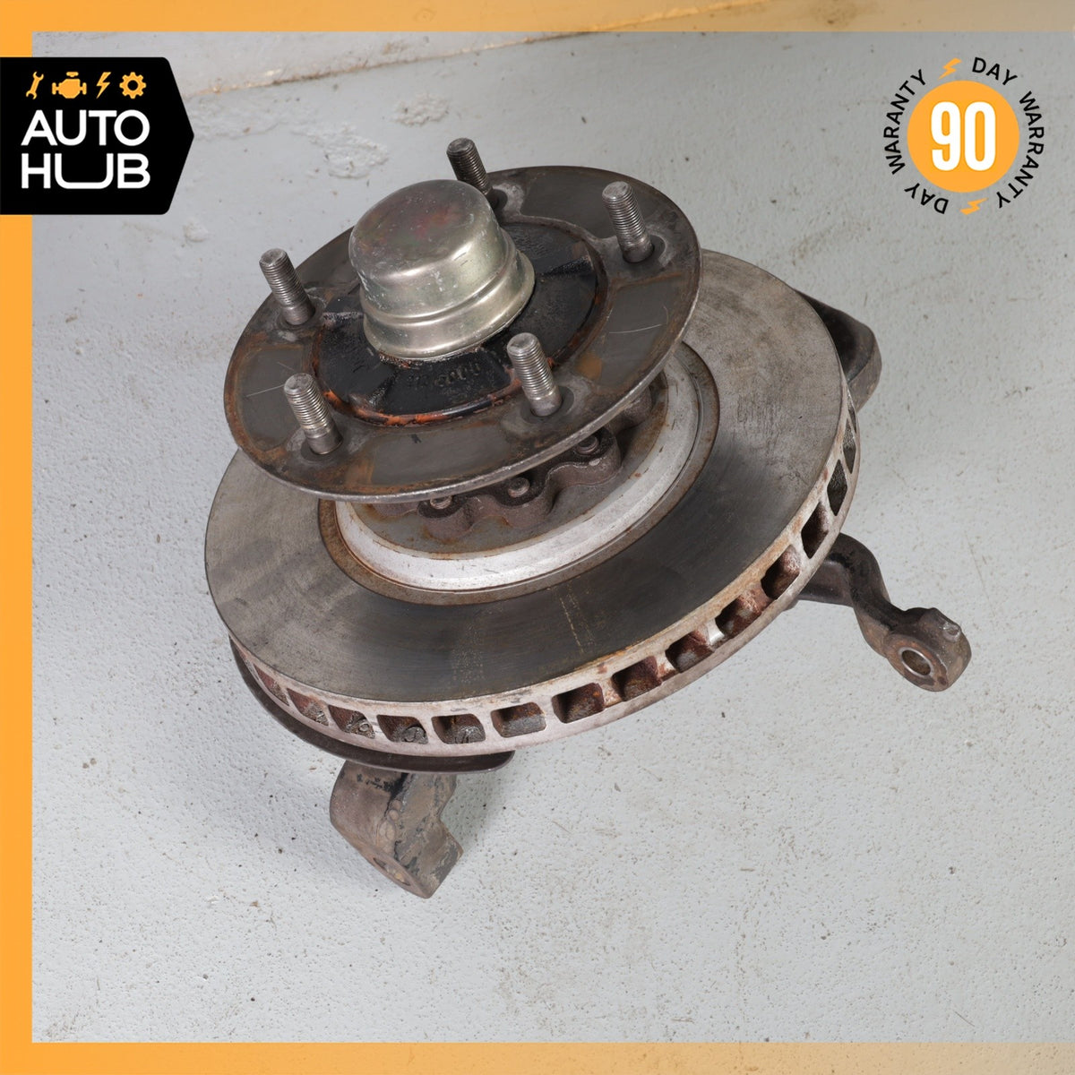 90-96 Bentley Brooklands Silver Spur Front Left Spindle Knuckle Hub w/ Disc OEM - photo 9