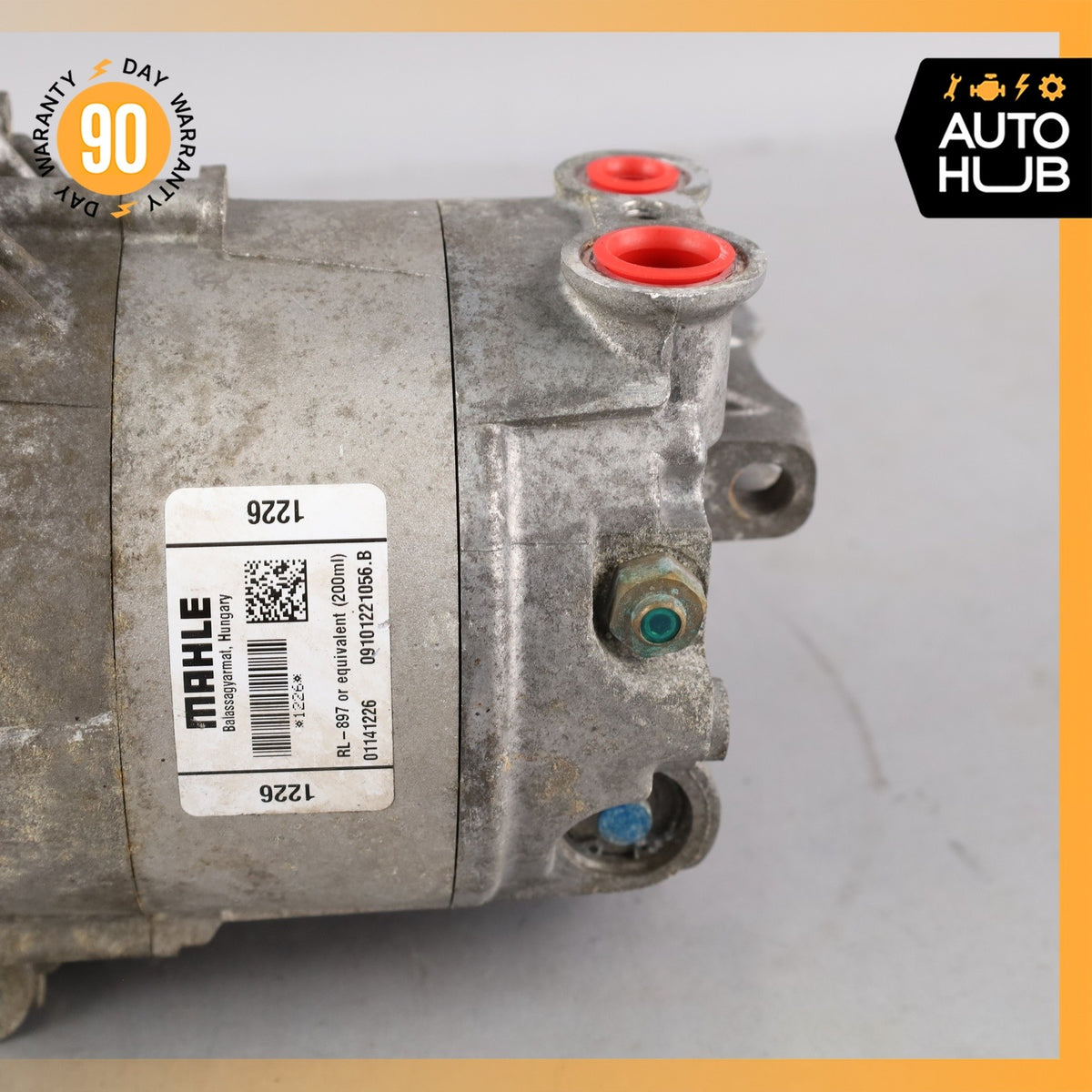 04-19 Maserati GranTurismo M145 A/C Air Conditioning Compressor 01141226 OEM 58k - photo 5