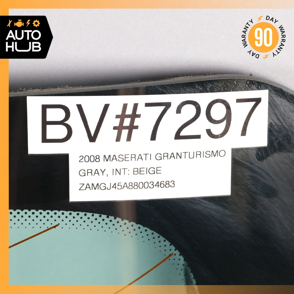 08-18 Maserati GranTurismo M145 Rear Windshield Wind Shield Back Glass OEM 76k - photo 17