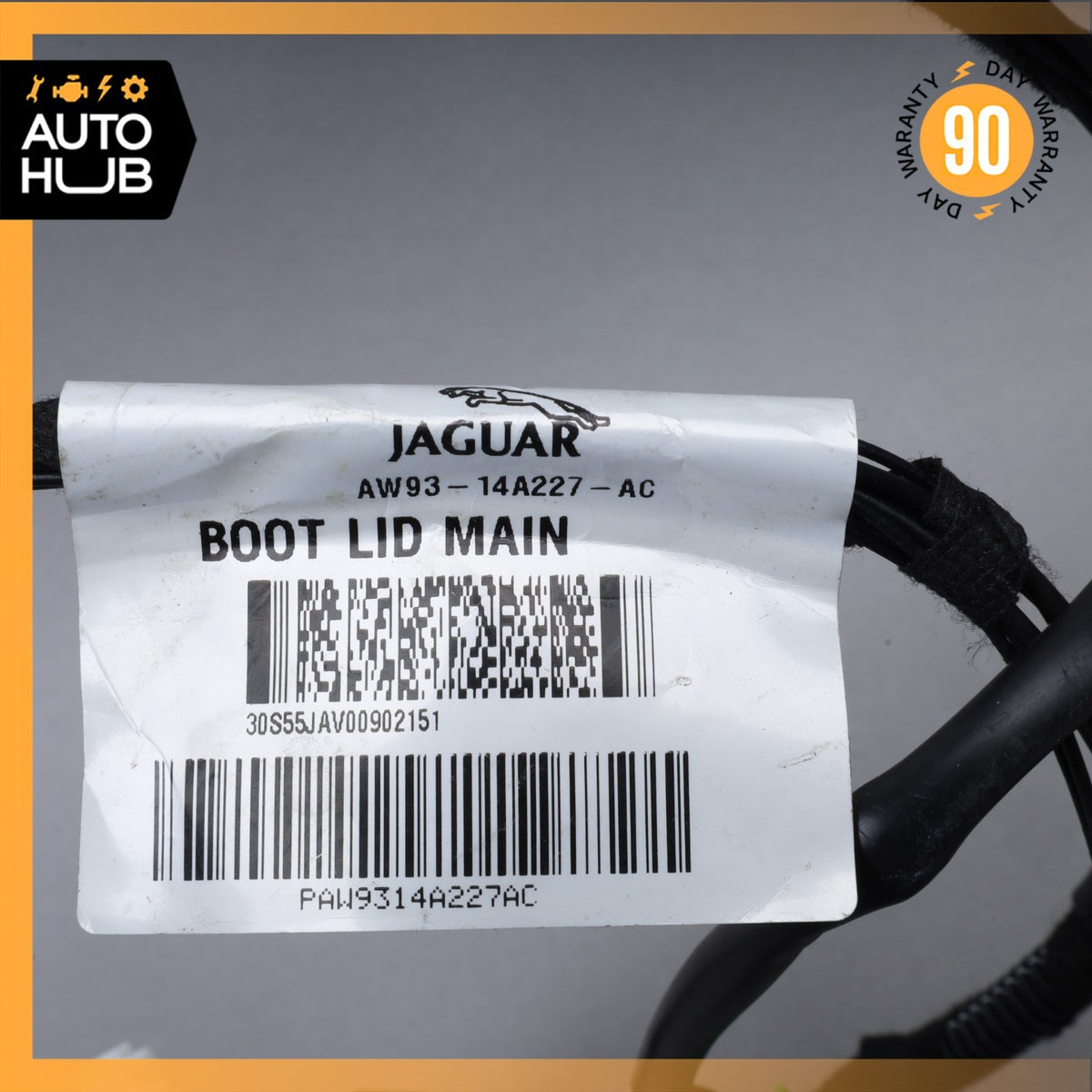 10-19 Jaguar X351 XJ XJR Trunk Boot Lid Wire Wiring Harness OEM - photo 12