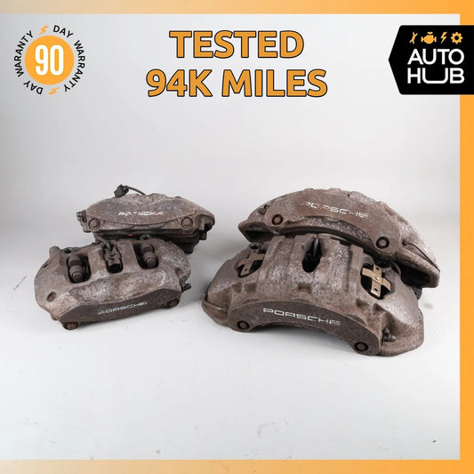 11-23 Porsche Cayenne 958 Touareg Front & Rear Brake Calipers Set 7P0615424 OEM - photo 1