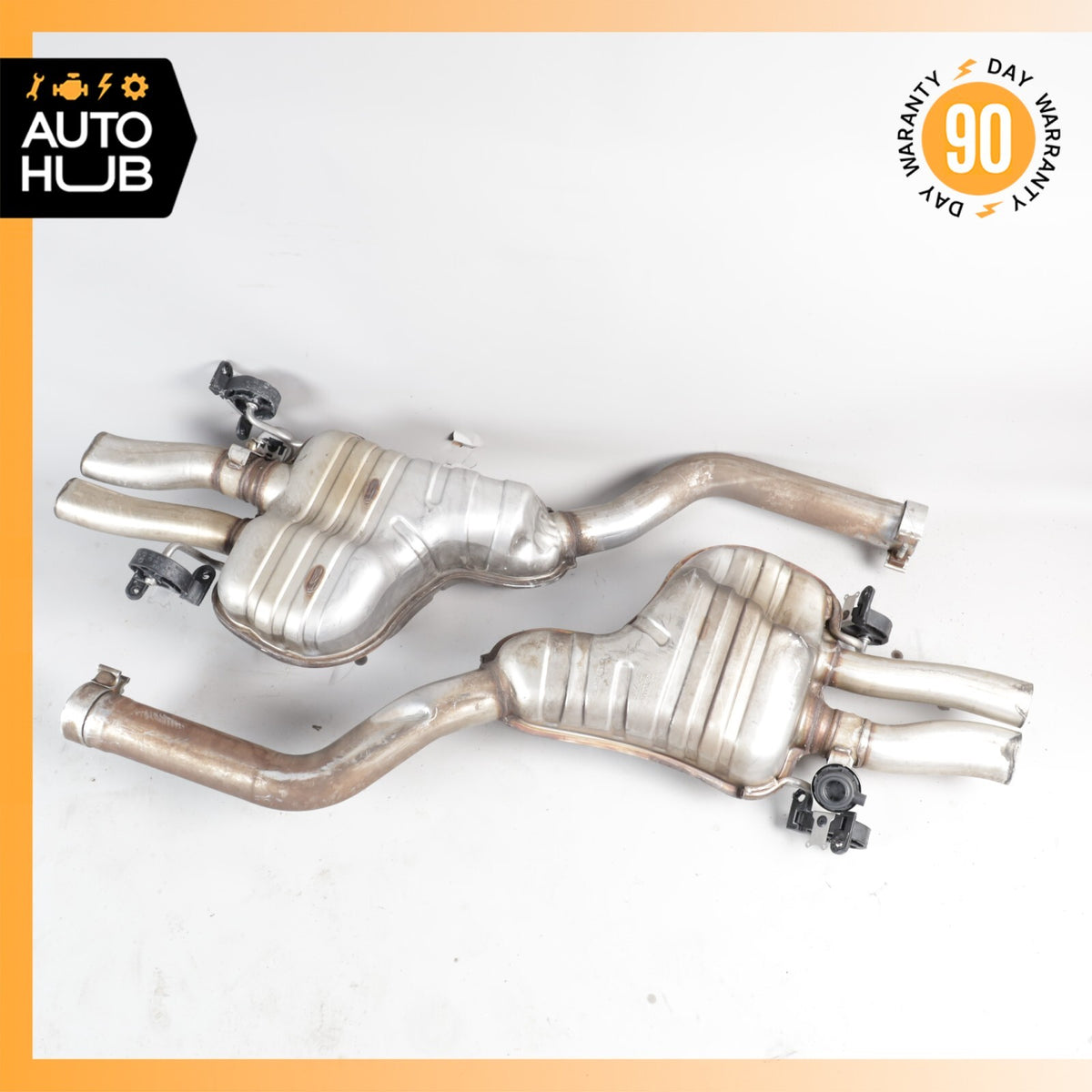 Bentley Continental Flying Spur Exhaust Muffler Mufflers Right & Left Set OEM - photo 2