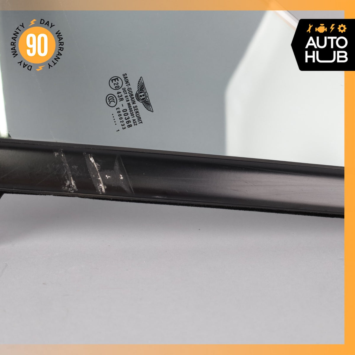 03-17 Bentley Continental GT Front Left Side Door Vent Window Glass OEM 56k - photo 8