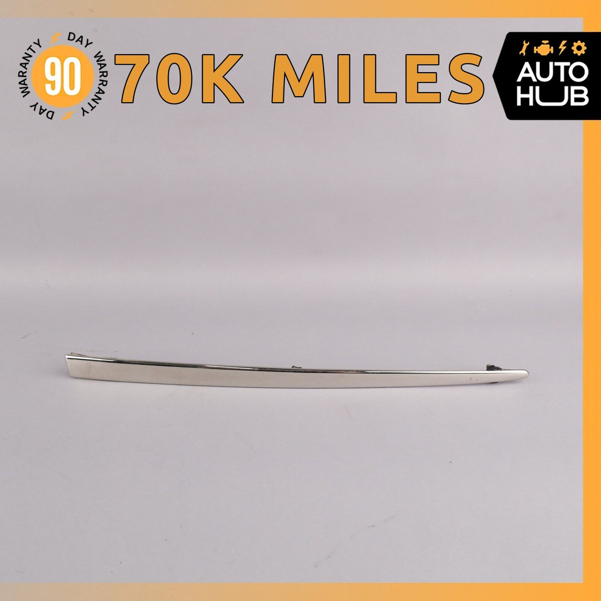 03-10 Bentley Continental GT GTC Rear Left Side Bumper Molding Trim Chrome OEM - photo 1