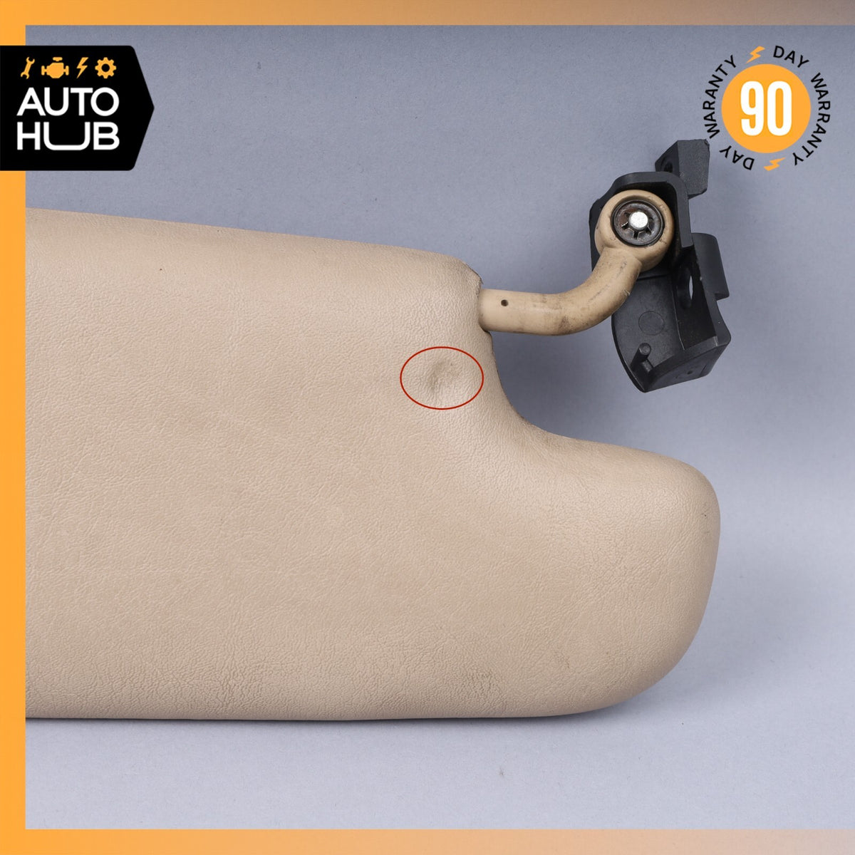 90-02 Mercedes R129 SL500 300SL Left Driver Side Sun Visor Sunvisor Beige OEM - photo 9