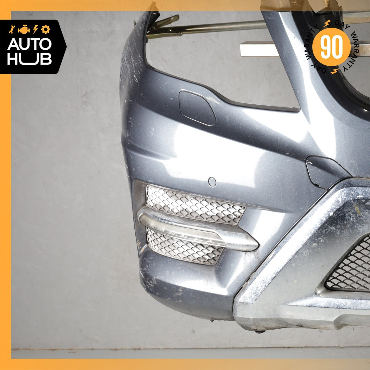 13-15 Mercedes X204 GLK250 GLK350 AMG Sport Front Bumper Cover Assembly Gray OEM - photo 6