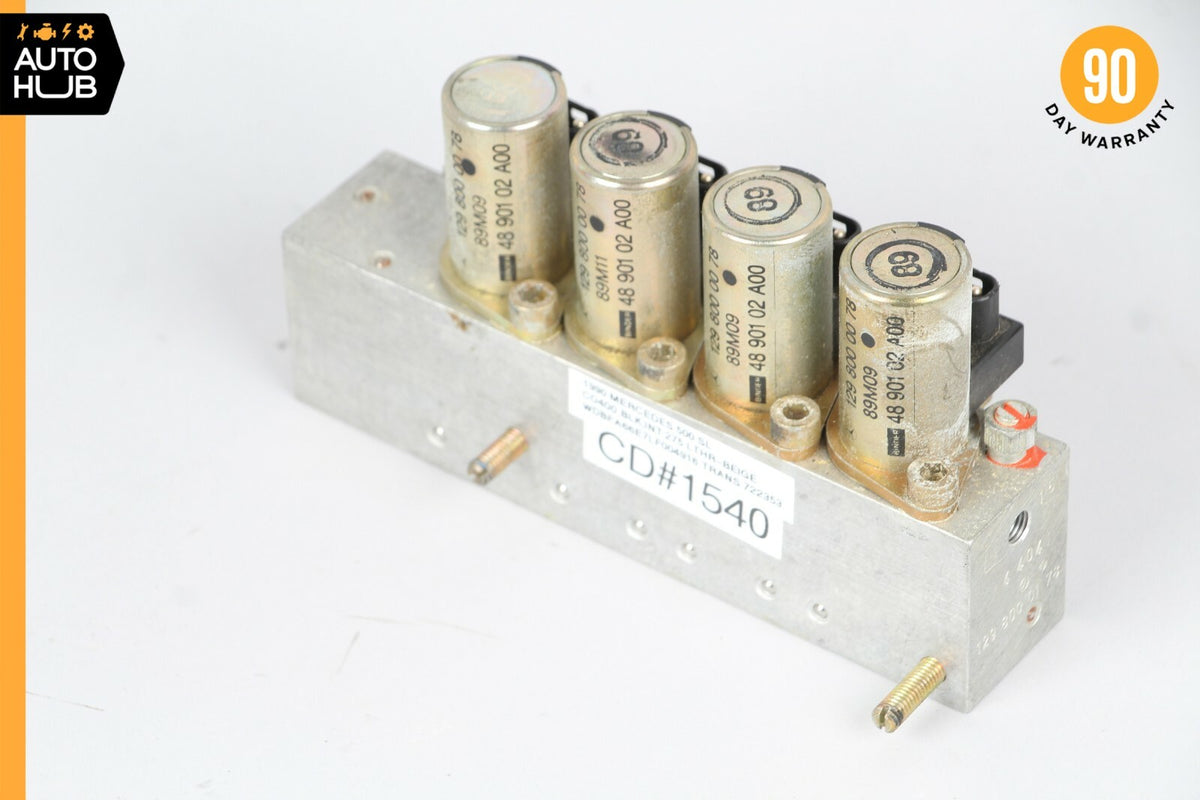 90-02 Mercedes R129 SL500 SL600 Left Side Top Hydraulic Valve Block Solenoid OEM - photo 3