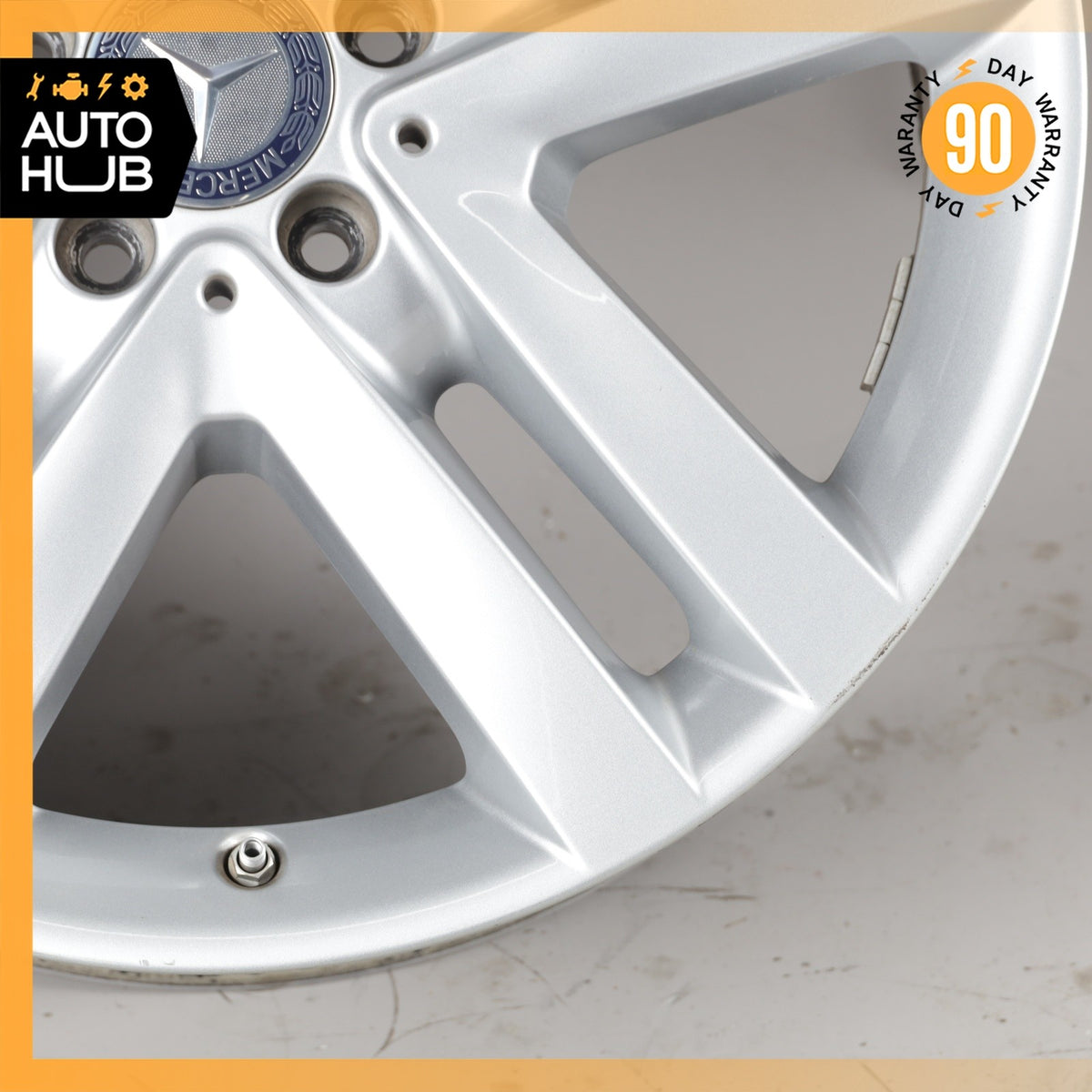 Mercedes X166 GL350 GL550 8.5 X 19 19" Wheel Rim Silver 1664011302 OEM - photo 5
