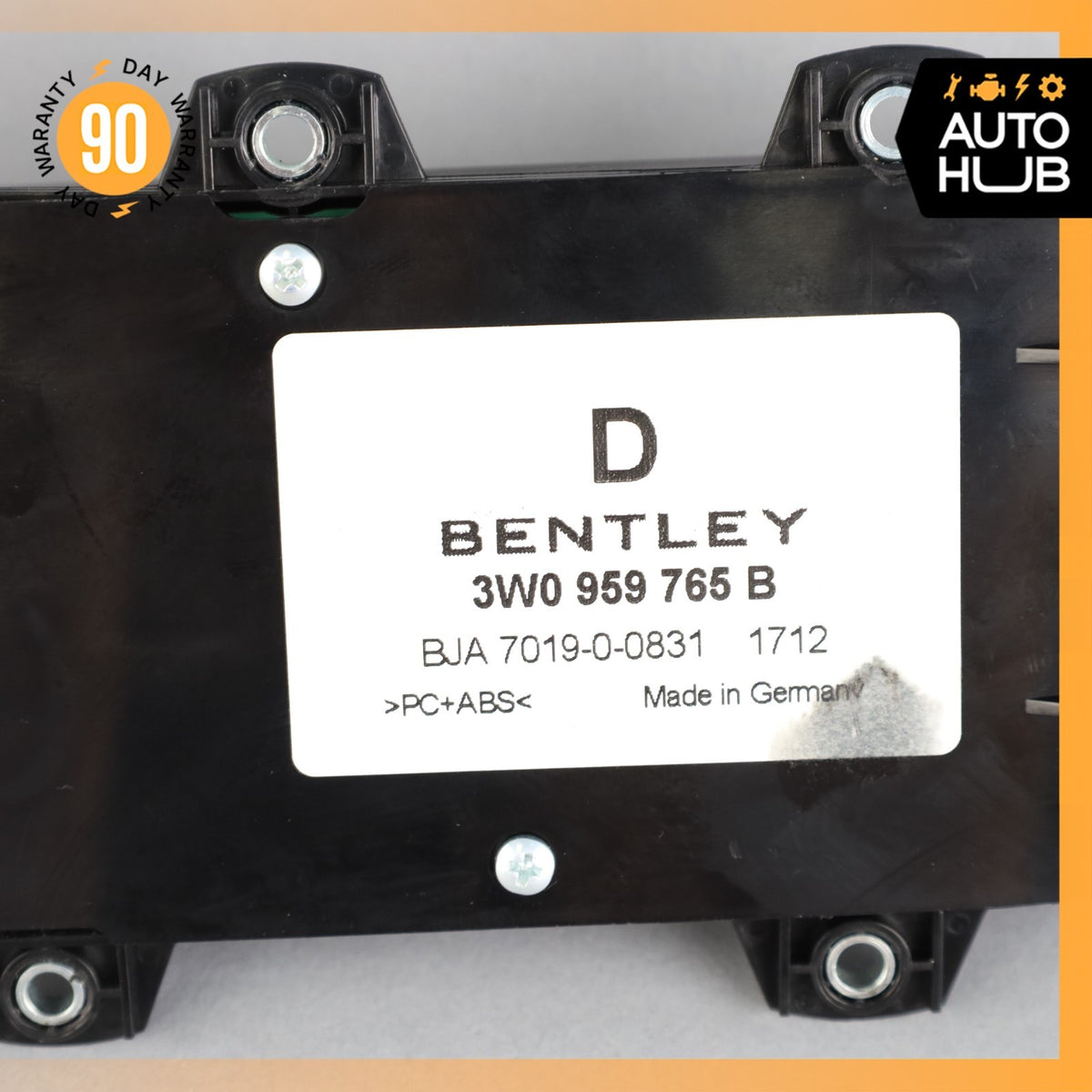 03-18 Bentley Continental GT GTC Front Left Seat Control Memory Switch OEM 73k - photo 8
