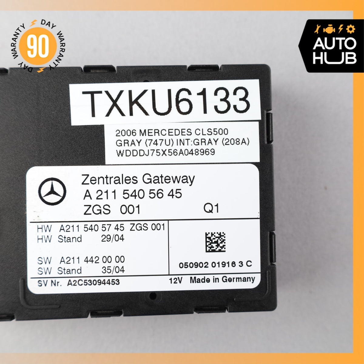 03-11 Mercedes W219 CLS500 E550 Central Gateway Control Module 2205402845 OEM - photo 8