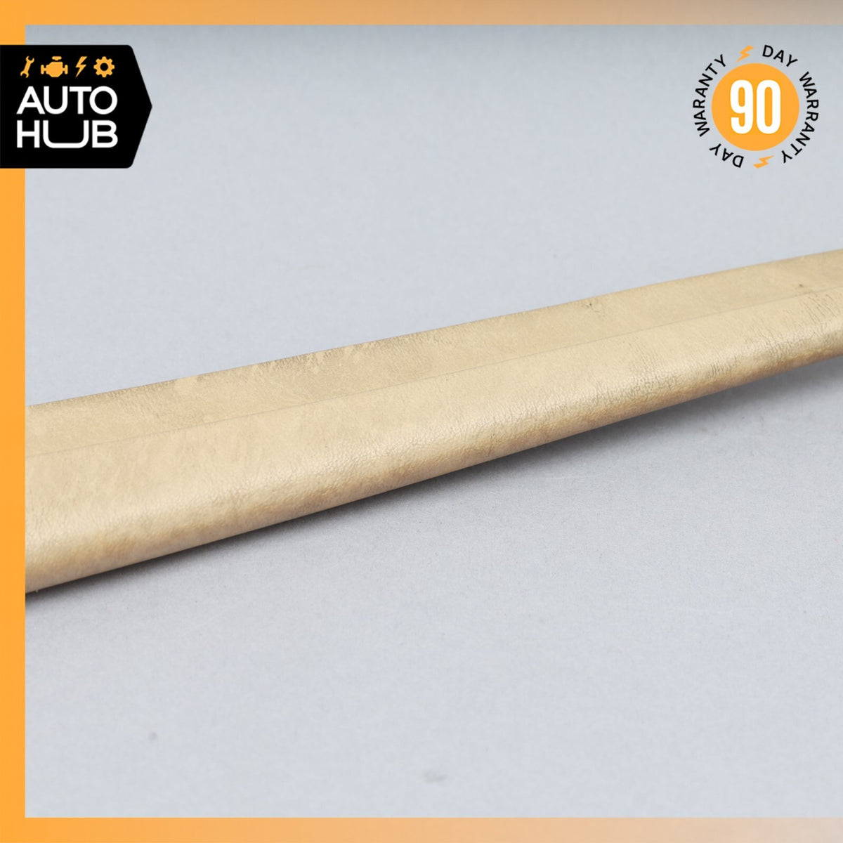 Mercedes W126 420SEL Front Left Door Window Panel Trim Beige OEM - photo 4