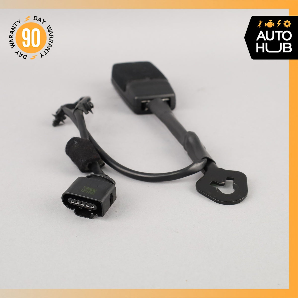 11-18 Porsche Cayenne 958 Front Right Side Seat Belt Buckle Black OEM - photo 5