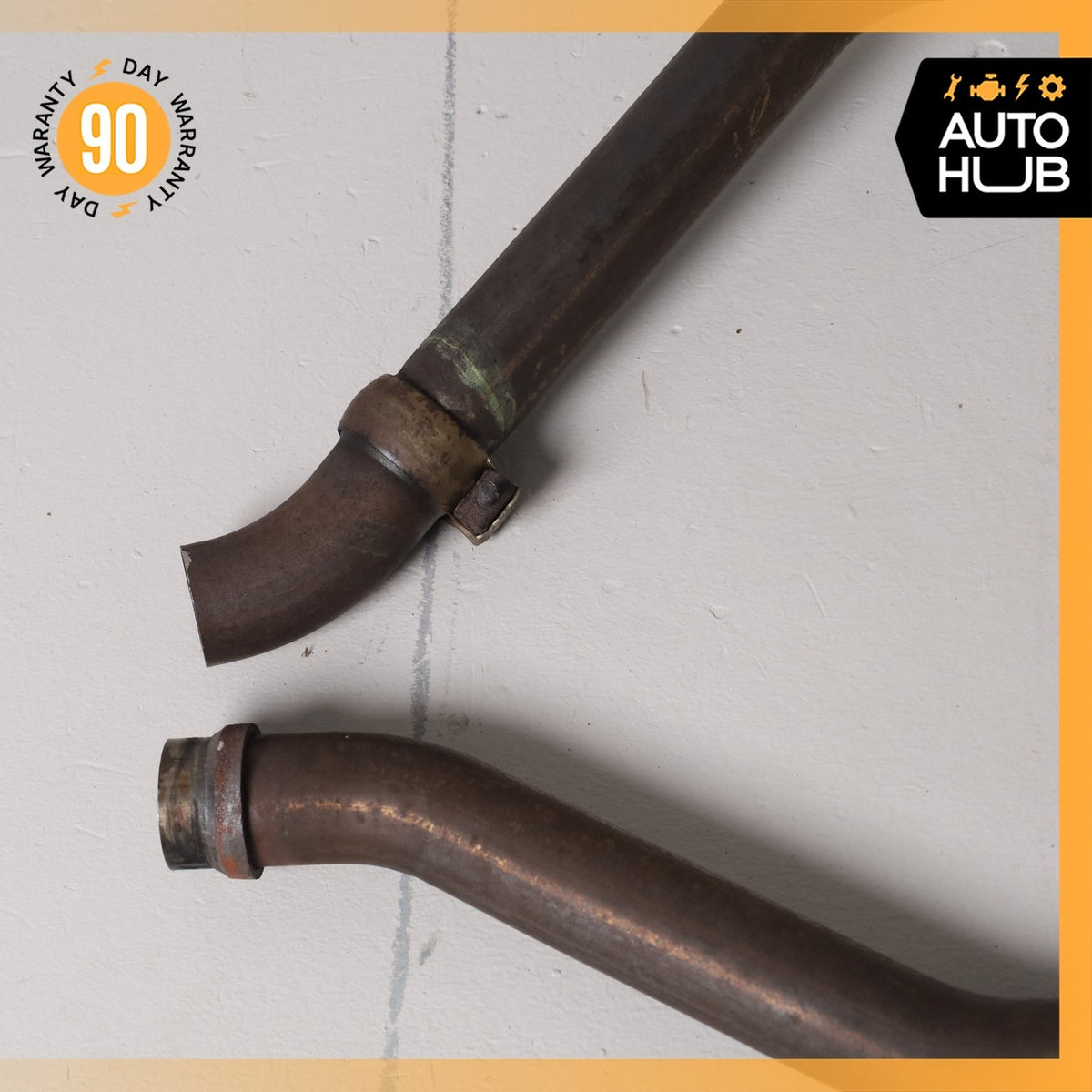 06-11 Mercedes W164 ML350 M272 Engine Left & Right Exhaust Downpipe Set OEM - photo 2