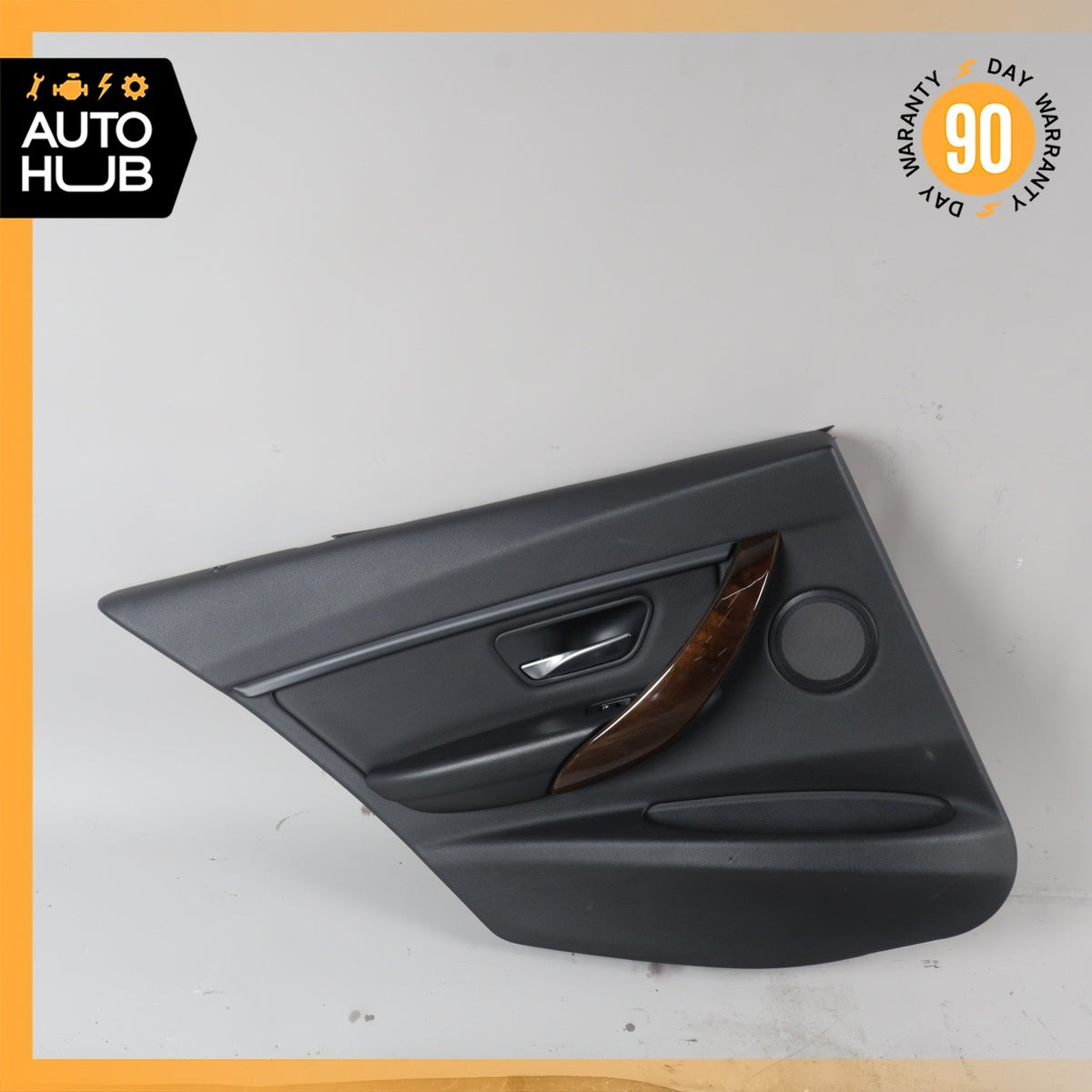 12-18 BMW F30 320i 330i Rear Left Driver Door Panel Trim Black 51427280955 OEM - photo 1