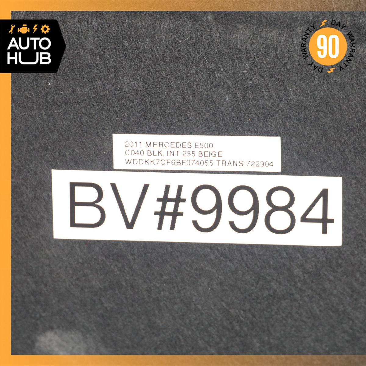 2011 Mercedes W207 E550 E350 Trunk Compartment Floor Lining Trim Black OEM 46k - photo 16