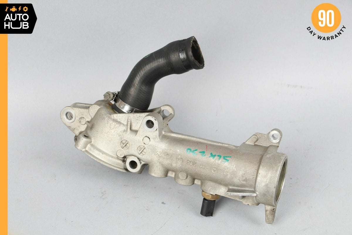 97-00 Mercedes R170 SLK230 2.3L Engine Thermostat Housing 1112030473 OEM - photo 1