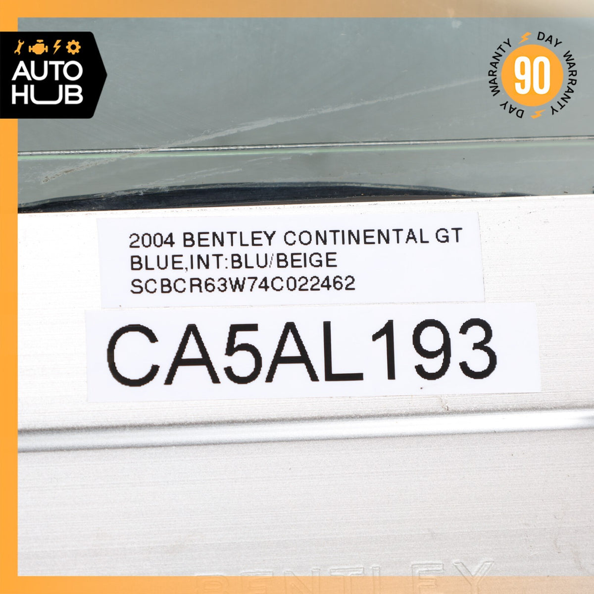 03-10 Bentley Continental GT Front Left Side Door Vent Window Glass OEM 36k - photo 19