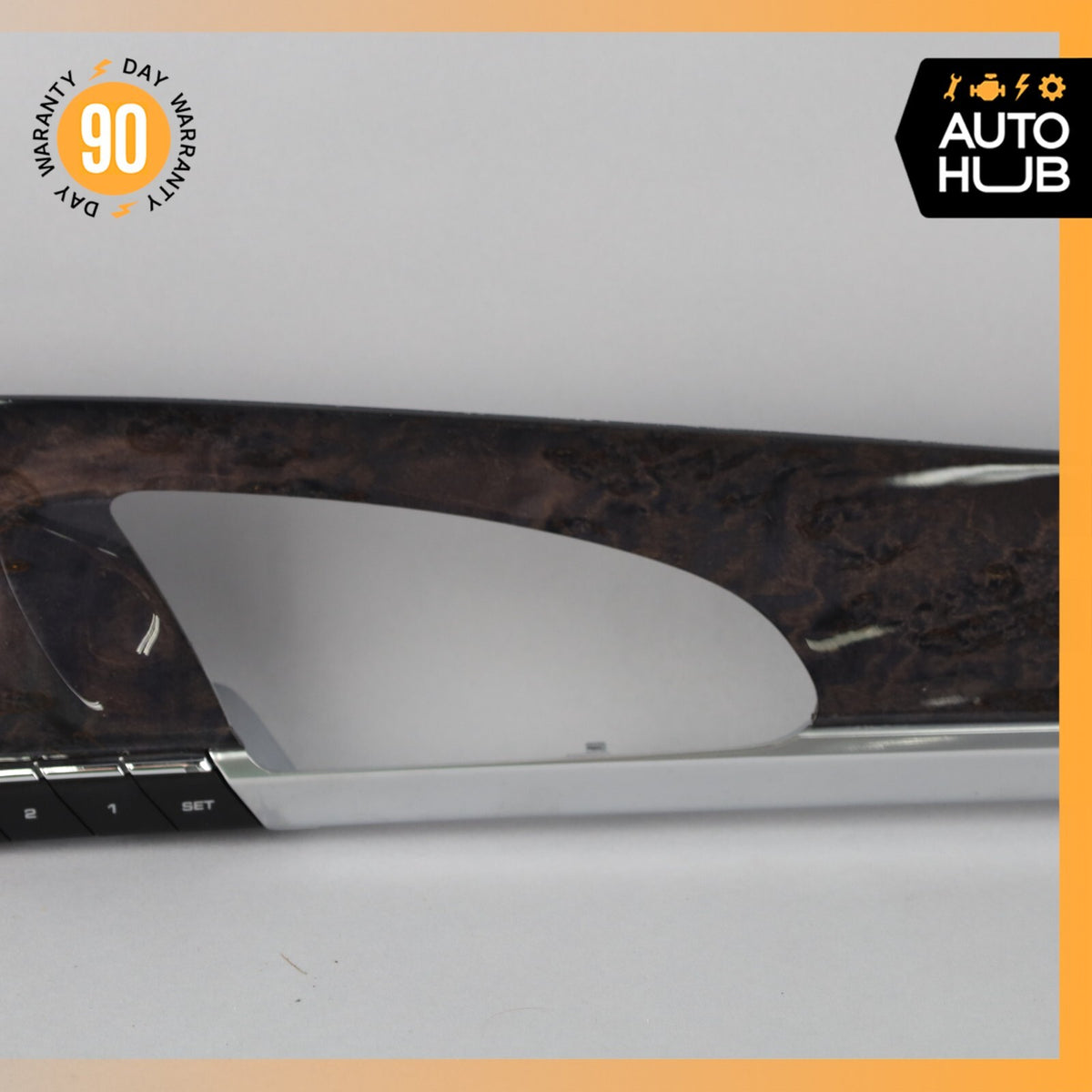 Porsche Panamera 970 Front Right Door Panel Molding Wood w/ Memory Switch OEM - photo 4