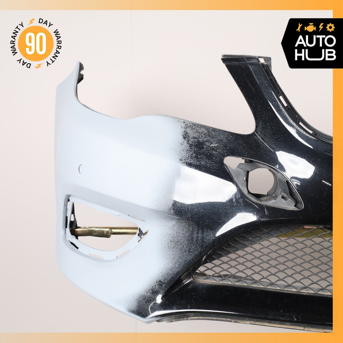14-17 Mercedes W207 E350 E550 Base Front Bumper Cover Assembly Black OEM - photo 3