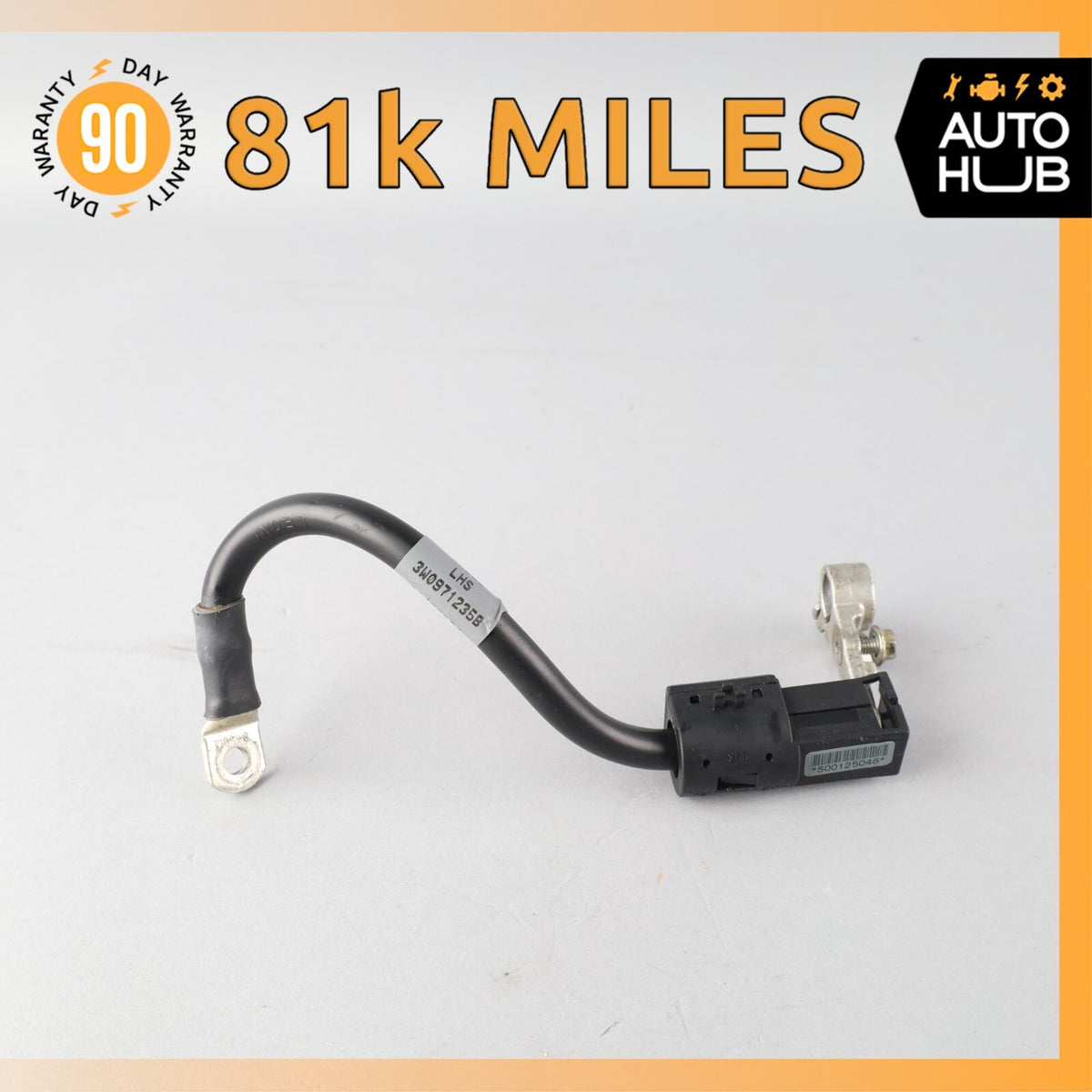 03-10 Bentley Continental GT GTC Negative Battery Cable Harness OEM 81k - photo 1
