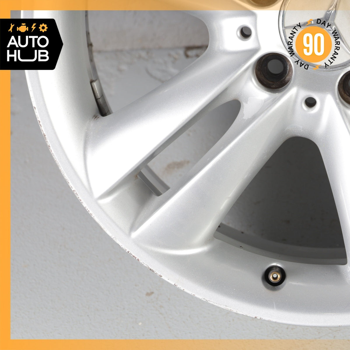 Mercedes W209 CLK350 SLK350 7.5 x 17 17" Front Wheel Rim Silver 2094014102 OEM - photo 4