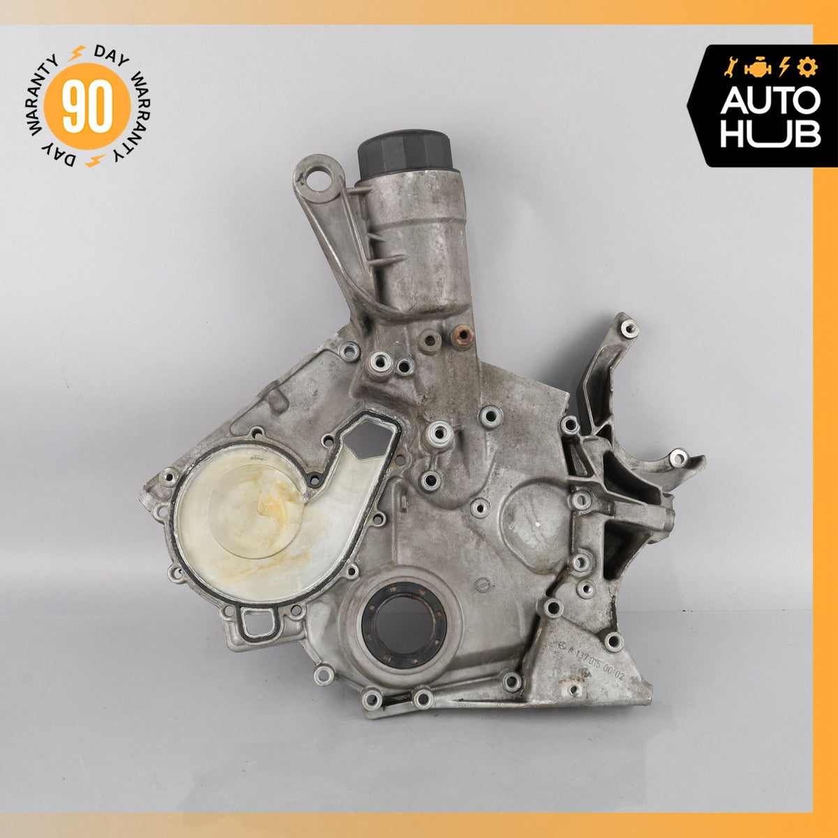 01-14 Mercedes W216 CL600 S600 V12 Engine Timing Chain Case Cover 1370150002 OEM - photo 1