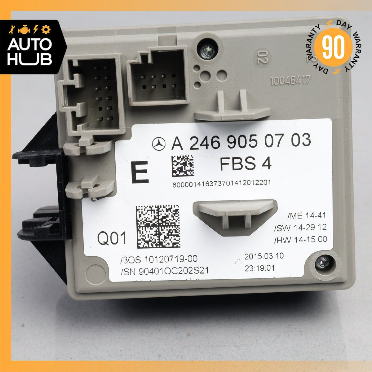 14-17 Mercedes W242 B250e Ignition Switch Module w/Key OEM - photo 7
