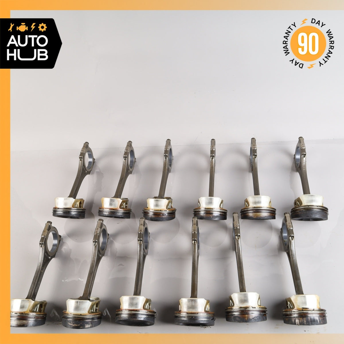 03-13 Bentley Continental GTC GT 6.0L Engine Motor Piston Connecting Rod Set 40k - photo 3