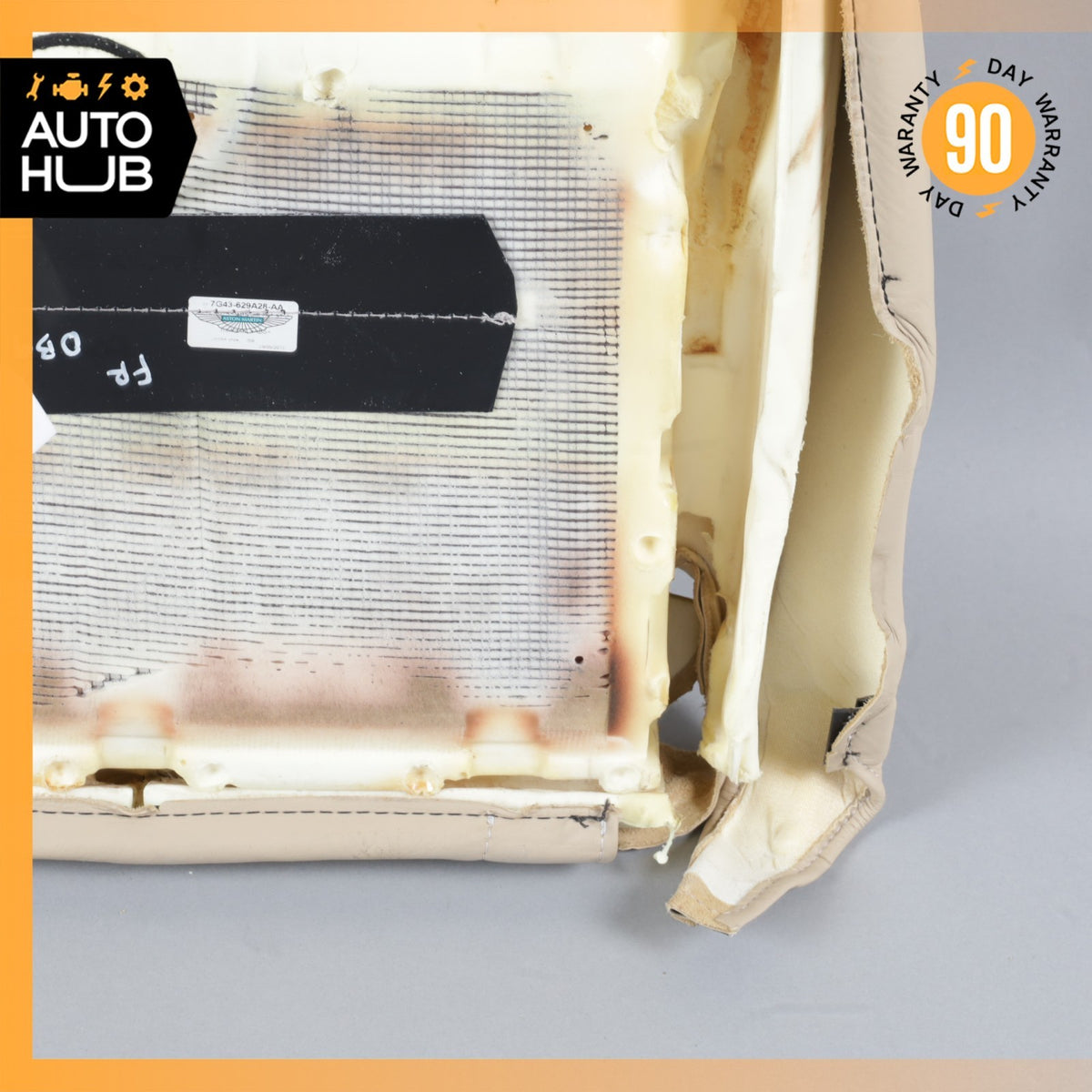 13-15 Aston Martin DB9 Front Right Side Bottom Lower Seat Cushion Beige OEM 22k - photo 17