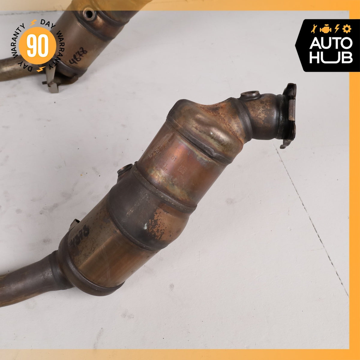 14-16 Porsche Panamera 970 4 3.6L Exhaust Downpipe Set 97011335028 OEM 91k - photo 7