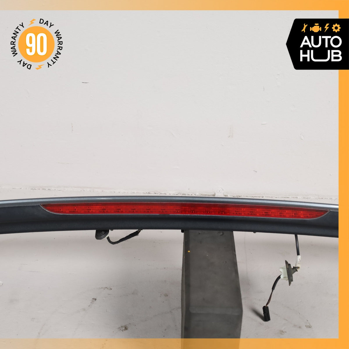 09-17 Audi 8R Q5 SQ5 Trunk Lid Spoiler Wing Black w/ Lamp OEM - photo 7