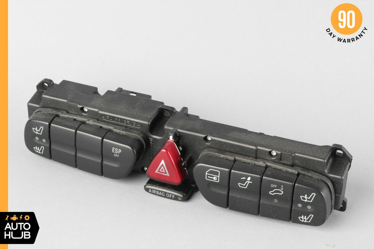 01-04 Mercedes W209 CLK320 C32 AMG Dashboard Control Switch Panel 2038215858 OEM - photo 1