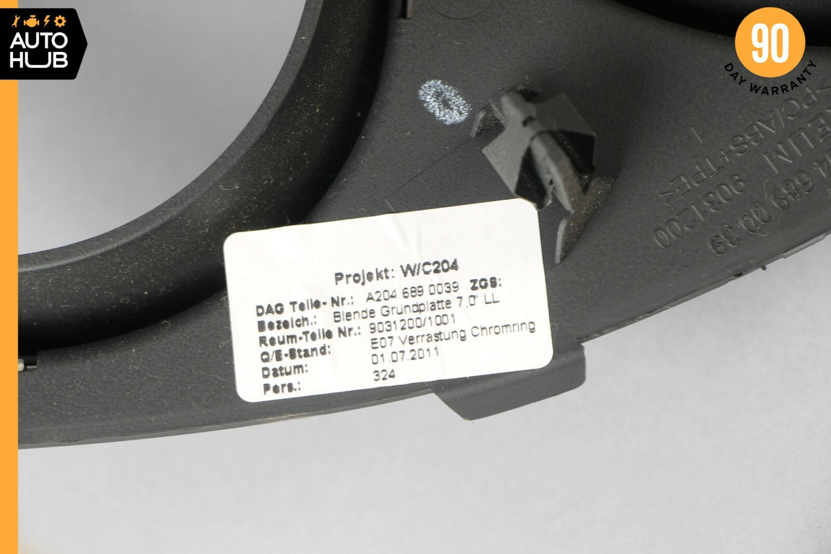 12-14 Mercedes W204 C250 C300 C350 Instrument Cluster Speedometer Bezel Trim OEM - photo 11