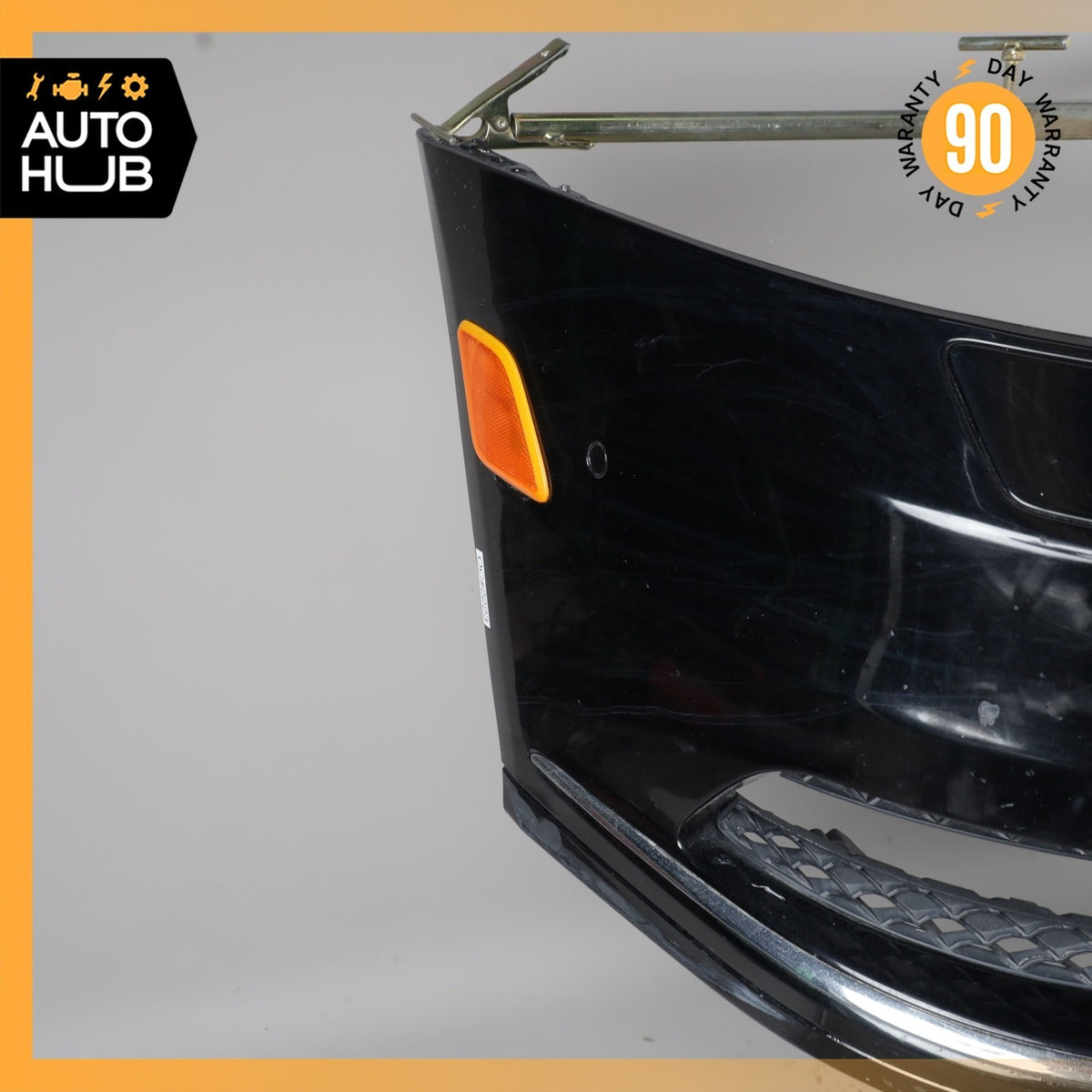 10-13 Mercedes W221 S400 S550 Base Front Bumper Cover Assembly Black OEM - photo 10