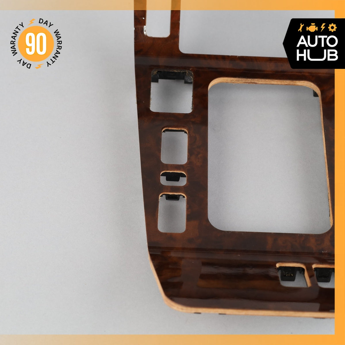 96-99 Mercedes W140 CL600 S500 Center Console Trim Bezel Wood OEM - photo 7