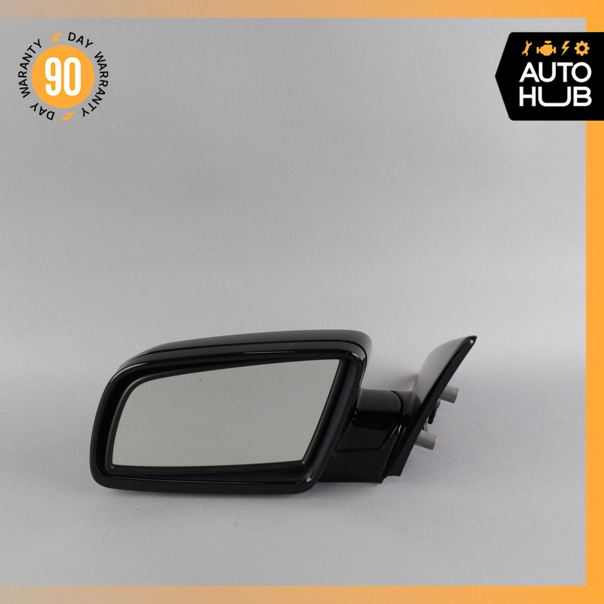 06-10 BMW E64 650i Left Driver Side Rear View Door Mirror Jet Black OEM 71k - photo 2